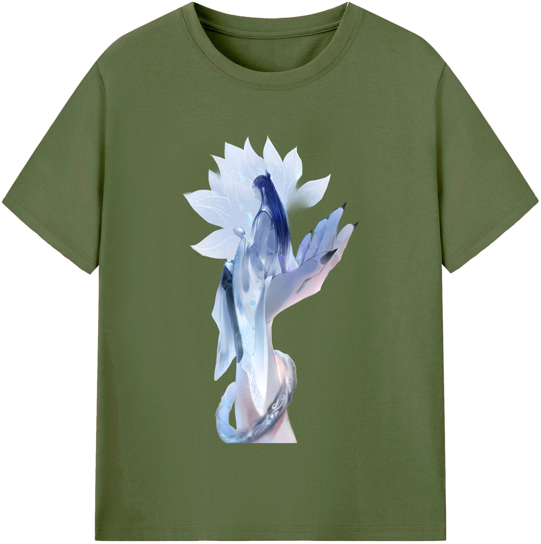 （画像用） Ne Zha 2 ナタ 魔童の大暴れ 綿100％半袖Tシャツ（フロントプリント）